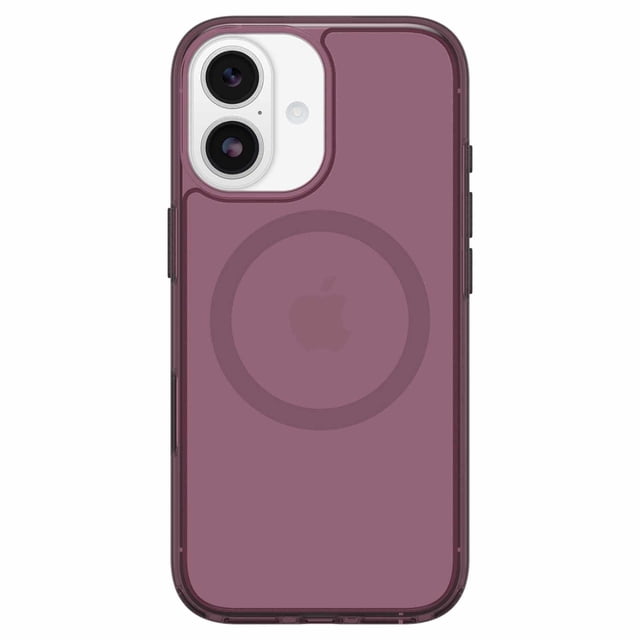 OtterBox Symmetry Clear MagSafe Case w/Camera Control Rhapsody (Purple) for iPhone 17, a slim Clear Purple protective Case with built-in MagSafe magnets, raised camera Bords, tactile buttons, and reinforced corners for device safety and MagSafe compatibility.