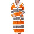 thumbnail image 1 of Rbaofujie Longue Robe de Spa pour Femmes, Tenue d'Intérieur en Flanelle, Pyjama à Capuche, Peignoirs, Pyjama Long et Pyjamas, Peignoirs pour Femmes, 1 of 3