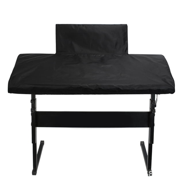 Housse de Clavier de Piano 61/88 Touches, Housse Protectrice Noire Imperméable en polyester durable, Conçue pour Protéger les Claviers de Piano Électronique de la Poussière, de la Saleté et de l'Humidité. Comprend une Housse Supplémentaire pour le Support de Partition de Musique et Comprend une Corde Ajustable pour un Ajustement Sécuritaire. Convient aux Claviers 61 Touches et 88 Touches, avec des dimensions Fournies pour Diverses Tailles.