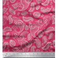 thumbnail image 1 of Soimoi Viscose Chiffon Fabric Paisley Block Printed Craft Fabric by The Yard 42 Inch Wide, 1 of 3