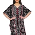 thumbnail image 4 of Moomaya Caftan pour Dames Tenue de Détente des Fêtes Robe Maxi Robes Africaines pour Femmes, 4 of 6