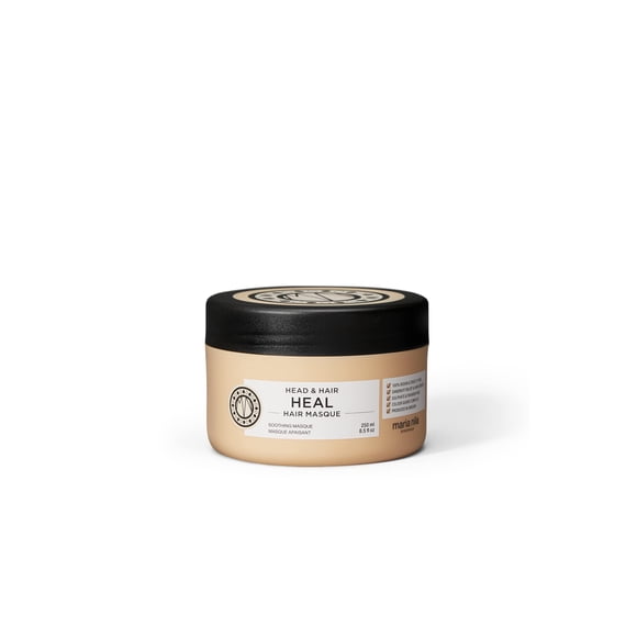 Maria Nila Head & Hair Heal, Hair Mask 8.5 Fl Oz, Soothing Aloe Vera for dry & itchy scalps, 100% Vegan & Sulfate/Paraben free