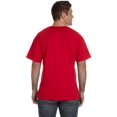 thumbnail image 2 of Fruit Of The Loom T-Shirt à Manches Courtes en Coton HD Col en V pour Hommes, 3TG, Rouge Vif, 2 of 3