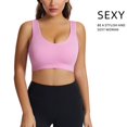 thumbnail image 4 of Sport Soutien-gorge pour Femmes, Chandail-Over, Col en V, Style W-1812 Roses 3TG, 4 of 6