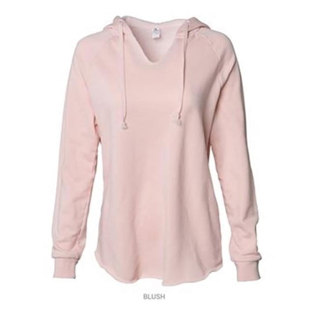 Independent Trading B26776302 Sweat à Capuche Léger pour Femmes California Wave Wash , Blush - Très Petit