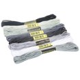 thumbnail image 1 of SNNROO 8 Pcs Écheveaux de Fil 7.5m pour Broderie, Coton, Bricolage, Couture, 1 of 8
