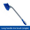 thumbnail image 4 of relayinert Universal Car Tire Rim Brush Nonslip Handle Wheel Scrubbing Brushes Multifunctional Automotive Cleaning Tool Accessories Long Handle Blue 1Set, 4 of 6