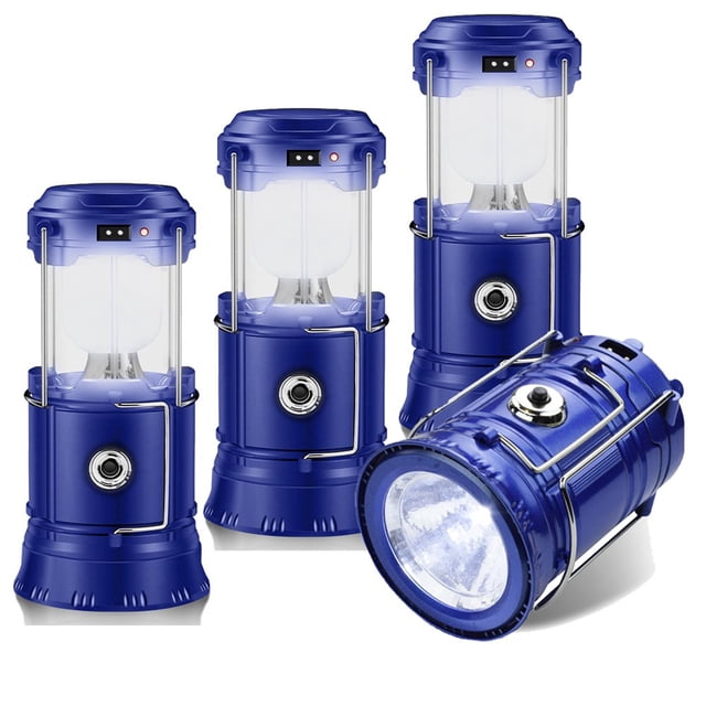 CUITING Lanterns Camping Lantern Solar Lantern Flashlights Charging for Phone Rechargeable Led Camping Lantern Collapsible & Portable for Emergency Hurricanes Power Outage Storm (B