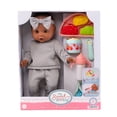 thumbnail image 1 of My Sweet Baby – Ensemble Repas avec Poupée Bébé 14 pouces, Tenue Grise, 12 Pièces, 1 of 8