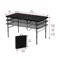 thumbnail image 3 of Mainstays 4 Foot Folding Table, Black, 3 of 9