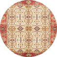 thumbnail image 1 of Ahgly Company Tapis d'Intérieur Ronds Abstraits Brun Or, Tapis de Zone Abstraits, 3 Pieds Rond, 1 of 6