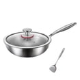 thumbnail image 1 of HHBEAUTY Titanium Hammered Pan Pro With Lid, Pure Titanium Pot, Non Stick Titanium Nutri Pans, Scratch-Resistant, Resistant Non Stick, Even Heating, For Cooking, Heats Quickly, Cooks Evenly, 1 of 8