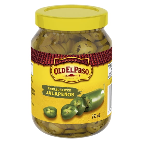 Old El Paso Jalapeños Tranchés Marinés, Jalapeños en Conserve, 250 ml