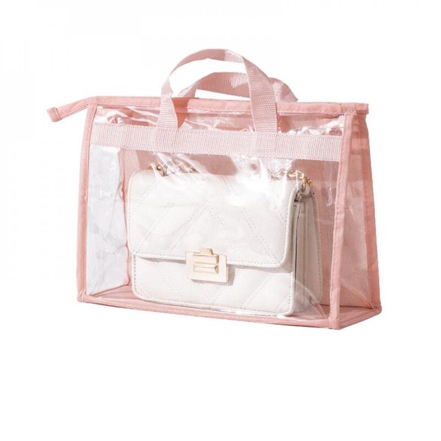 MesaSe Sac Étanche à l'Humidité Sac à Poussière Garde-Robe Sac en Cuir Scellé Protéger la Couverture Sac à Main Transparent Rangement Organisateur