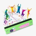 thumbnail image 2 of PVCS Harmonica Musical Instrument Wooden Cartoon Printing Double Rows 16 Holes For Kids Children Music Lover Gift for Kids, 2 of 3