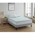 thumbnail image 1 of Nestl Bedding Mattress Topper, 3 Inch Memory Foam Topper, Gel Infused Memory Foam Mattress Topper, Ventilated Design Mattress Pad, Cal King, 1 of 9