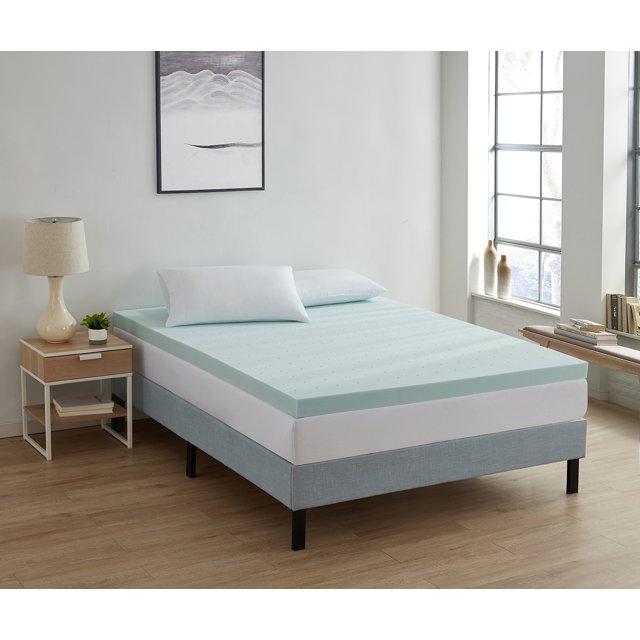 Nestl Bedding Mattress Topper, 3 Inch Memory Foam Topper, Gel Infused Memory Foam Mattress Topper, Ventilated Design Mattress Pad, Cal King