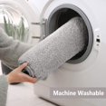 thumbnail image 4 of Bathroom Rugs Bath Mat 32"x32" Square Soft Absorbent Non Slip Fluffy Thick Microfiber Cozy Bathroom Rugs for Tub Shower Bathroom Floors Accessories (Light Gray), 4 of 7