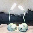 thumbnail image 4 of maskred Lampe de Bureau LED avec Port USB et Luminosité Réglable Petite Lampe de Bureau Lampe de Bureau pour Enfants Lampe de Bureau Mignonne Lampe de Bureau LED Lampe de Table Chat Blanc, 4 of 6