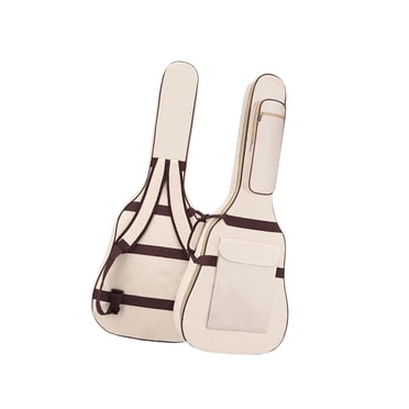 Xuanheng Sac à Dos Électrique pour Guitare, Étui pour Guitares Acoustiques 40-41 Pouces Concert Beige