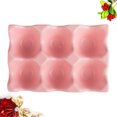 thumbnail image 2 of 6 Grids Egg Holder Ceramic Anti-Slip Egg Box Refrigerator Shockproof Egg Storage Box (Pink), 2 of 8