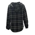 thumbnail image 4 of LSLJS Veste en Cuir pour Femme à Grand Col avec Ceinture à Lacets, Patchwork, Coupe Ajustée, à Manches Longues, 4 of 4