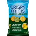 thumbnail image 1 of Quaker Crispy Minis Italian Herb & Olive Oil Multigrain Chips with Vegetables, 1 of 9
