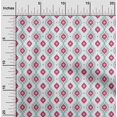 thumbnail image 1 of oneOone Cotton Poplin Fabric Diamond & Swirl Ikat Printed Craft Fabric BTY 56 Inch Wide, 1 of 4