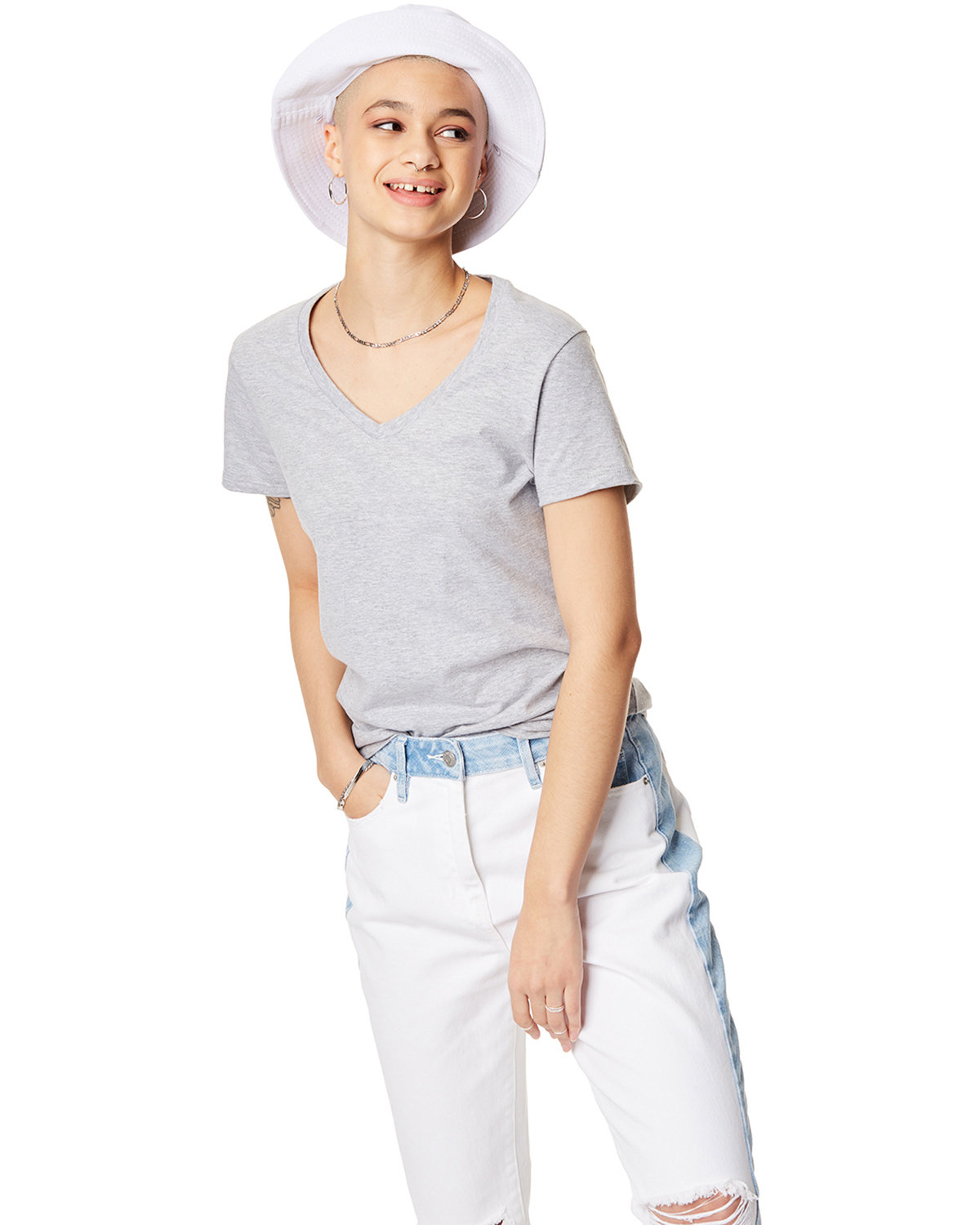 Ladies' Perfect-T V-Neck T-Shirt