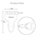 thumbnail image 5 of QC3.0 Multifunctional 4-Port USB Quick Charger 4 USB Smart Fast Charging Car Charger Adapter Multi-Protection, 5 of 5