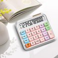 thumbnail image 4 of FHBVT Office Calculator 12-Digit LCD Calculator Flexible Candy Color Keyboard Automatic Power Saving Non-Slip Pad Home Office Financial Calculation Accounting Desk Tool Financial Planning Calculator, 4 of 5