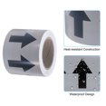 thumbnail image 3 of Unique Bargains Directional Flow Arrow Tape 4'x65', Adhesive Pipe Identification Marking Stickers, Black on Gray, 3 of 5
