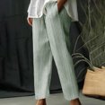 thumbnail image 2 of FNFYFH Clearance Plus Size Comfortable Ladies Linen Trousers Loose, 2 of 6