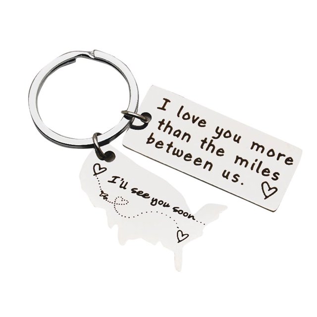 MesaSe Creative Map Love Porte-Clés Amoureux Cadeau