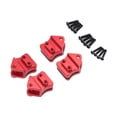 thumbnail image 1 of Bunblic Leaf Spring Mount Hangers Aluminum Replacement Lightweight Easy to Install Shock Absorption Practical Sturdy DIY RC Car Parts Red, 1 of 8