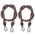 thumbnail image 1 of Kadlawus Decorative Rope Curtain Tiebacks For Windows Cord Buckle Tie Backs Adjustable Holdbacks For Living Room Bedroom Kitchen Drapes Nautical Style Hardware Included Set Of Two, 1 of 1
