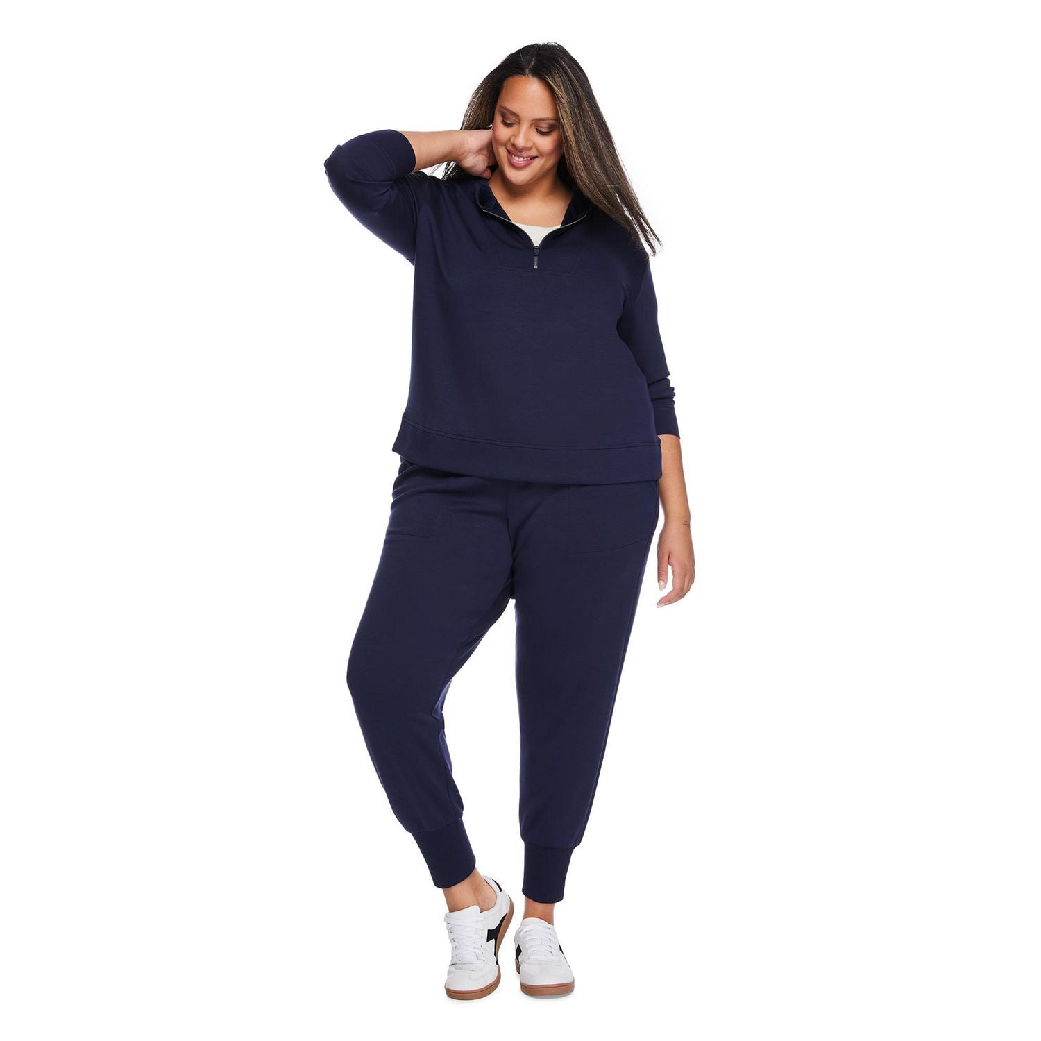 Haut à capuchon avec fermeture éclair quart de longueur Lane Bryant Plus pour femmes