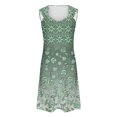 thumbnail image 5 of Penkiiy Robes pour Femmes 2024 Imprimé Marbre Col Rond Décontracté Sans Manches Robe à Bretelles Robe d'Été Babycon Sortie Décontractée Robes de Fête S Vert, 5 of 5