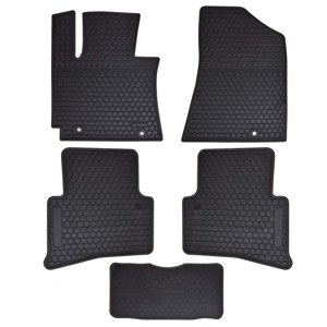 Megiteller Car Floor Mats Custom Fit for Hyundai Tucson 2021 2020 2019 2018 2017 2016 Odorless Washable Heavy Duty Rubber (All Weather) Floor Liners Set Black