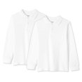 thumbnail image 1 of George Boys' Uniform Long Sleeve Polos 2-Pack, 1 of 2