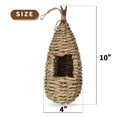thumbnail image 2 of Humming Bird Houses For Outside Hanging Natural Grass Hanging Bird Hut Hand Woven Hummingbird, 2 of 6