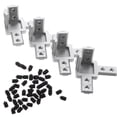 thumbnail image 3 of MasteelfCA 4 Sets 3-Way End Corner Bracket Connector for T Slot Aluminum Extrusion with Screw, 3 of 7