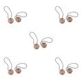 thumbnail image 2 of yingyy 1/2/3/5 2 Pieces Curtain Tieback Round Polyester Replacement Simple Style Household Kitchen Sunshade Drape Fixing Fastener Red 5PCS, 2 of 6