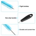 thumbnail image 4 of Uxcell Drinking Straw Cleaner Brush, 4 Pcs 10.6" Long Reusable Straw Brush, Pipe Cleaners (Blue), 4 of 7
