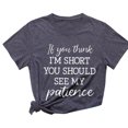 thumbnail image 2 of EGNMCR T-Shirts pour Femmes Mode Été Col Rond Manches Courtes Imprimé en Solde, 2 of 4