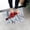 Rouge, variante sur Wolf Tapis à Crochet Loquet Couture Artisanat Festival Punch Fait à la Main Crochet Tapis 60x40cm Ensemble d'Artisanat pour Adultes Oiseau Rouge