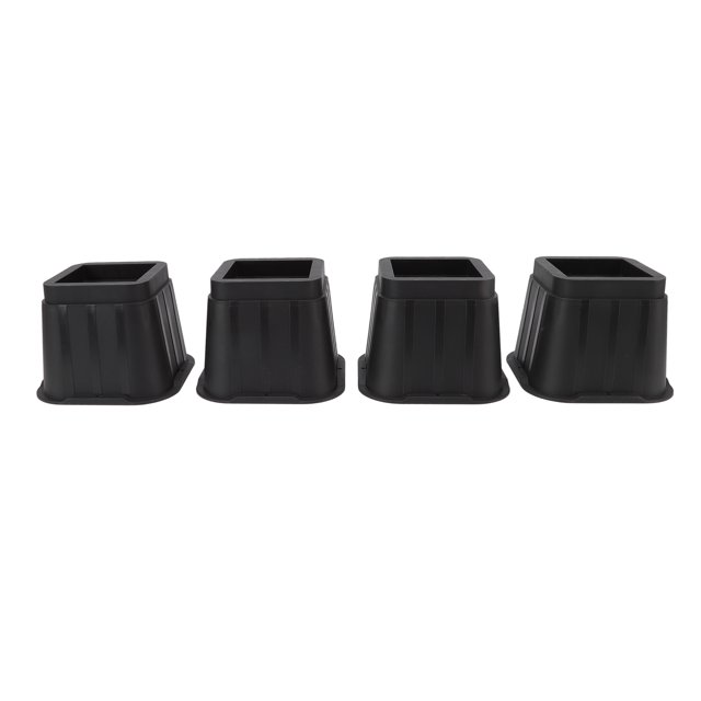 Risers de Canapé, Caoutchouc 4 Pouces 4 Ensembles Antidérapants Meubles Risers Empilables pour Ascenseur Robuste