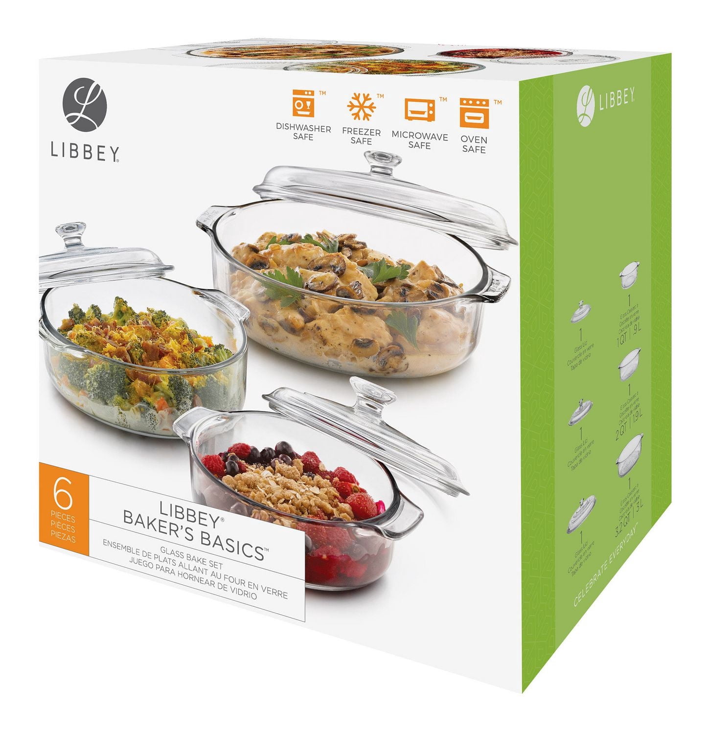 Libbey Glass Ensemble de Casserole