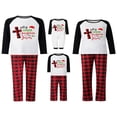 thumbnail image 3 of Christmas Pajamas for Family Matching  PJs Sets Letter Printed Top Sleepwear, 3 of 6