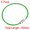 Green, variant on Unique Bargains 150mm Length PVC Coated Stainless Steel Keyring Loop Cable Black 4 Count